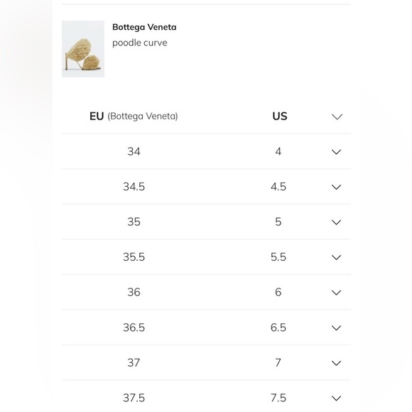 New. BOTTEGA VENETA The Poodle Curve shearling sandals 90mm in Beige EU 36 US 6 - Picture 4 of 10